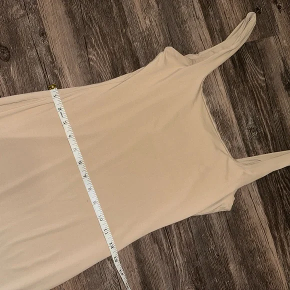 Solid Nude Tan Scoop Neck Tank Dress size XS - Picture 6 of 8